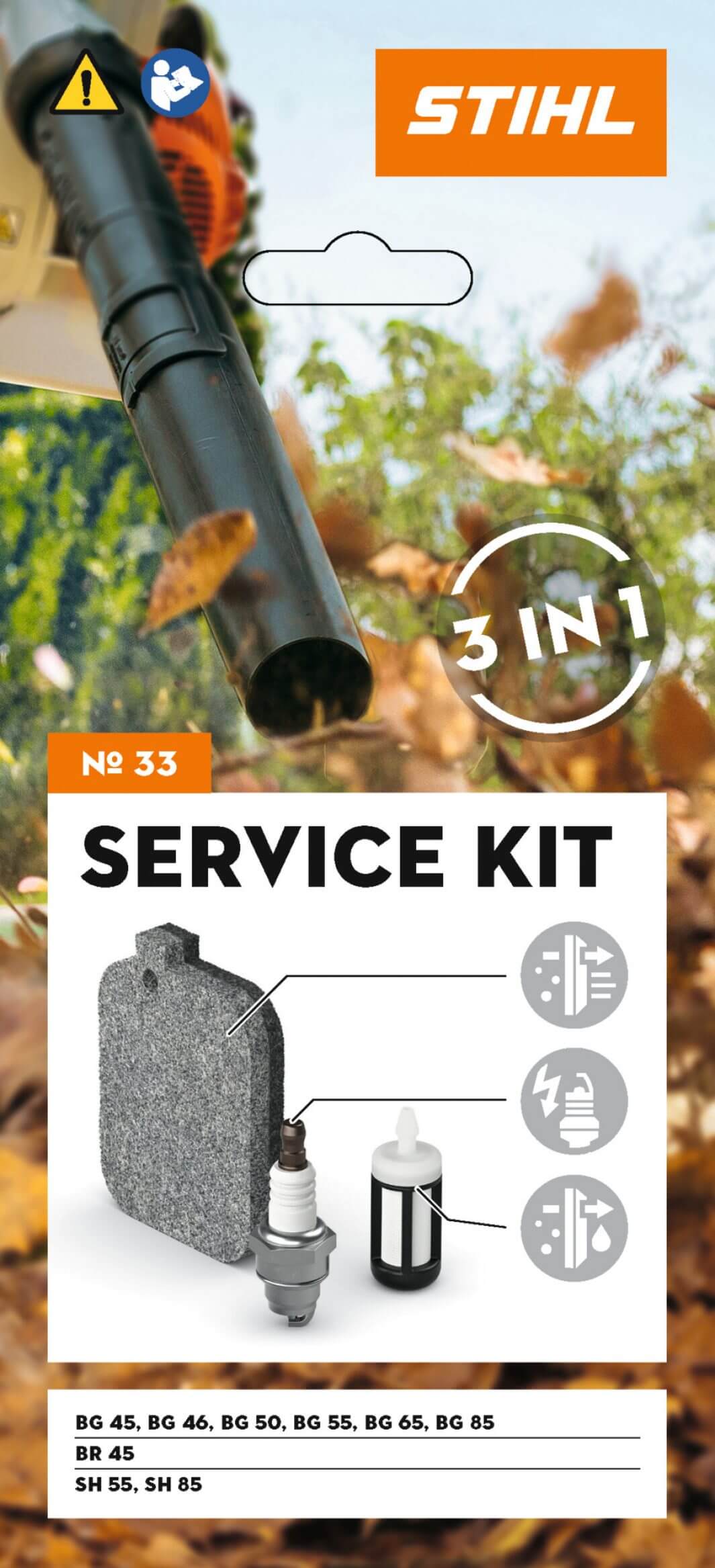 STIHL Service Kit 33 für BG 45, 46, 50, 55, 65, 85, BR 45, SH 55 und SH 85 STIHL Service Kit 33 für BG 45, 46, 50, 55, 65, 85, BR 45, SH 55 und SH 85