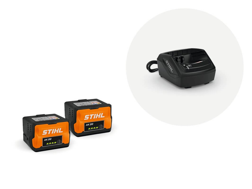STIHL Starter Set mit 2x Akku AK 20 und Ladegerät AL 101 | AK-System STIHL Starter Set mit 2x Akku AK 20 und Ladegerät AL 101 | AK-System
