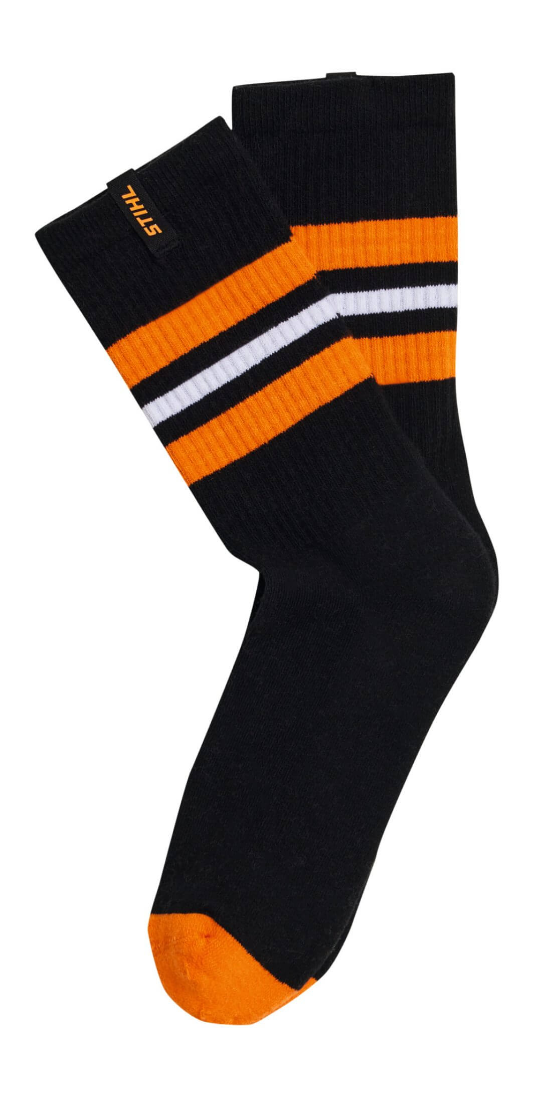 STIHL Socken Stripes 3er Set schwarz / weiß / grau STIHL Socken Stripes 3er Set schwarz / weiß / grau