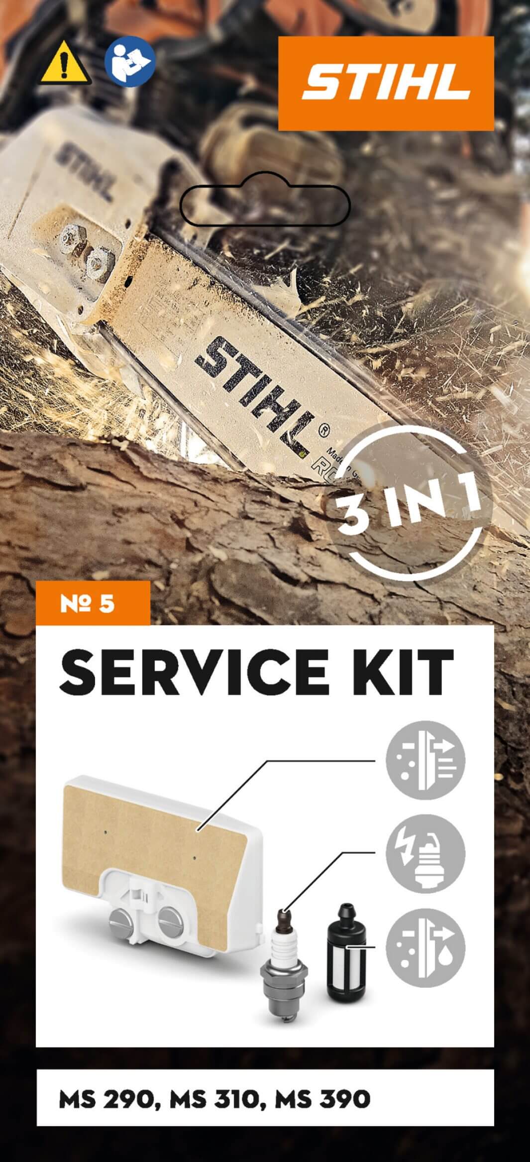 STIHL Service Kit 5 für MS 290, 310 und MS 390 STIHL Service Kit 5 für MS 290, 310 und MS 390