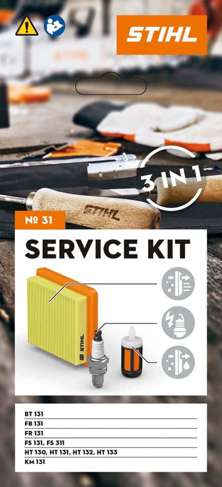 STIHL Service Kit 31 für BT 131, FB 131, FR 131, FS 131, 311, HT 130, 131, 132, 133 und KM 131 STIHL Service Kit 31 für BT 131, FB 131, FR 131, FS 131, 311, HT 130, 131, 132, 133 und KM 131