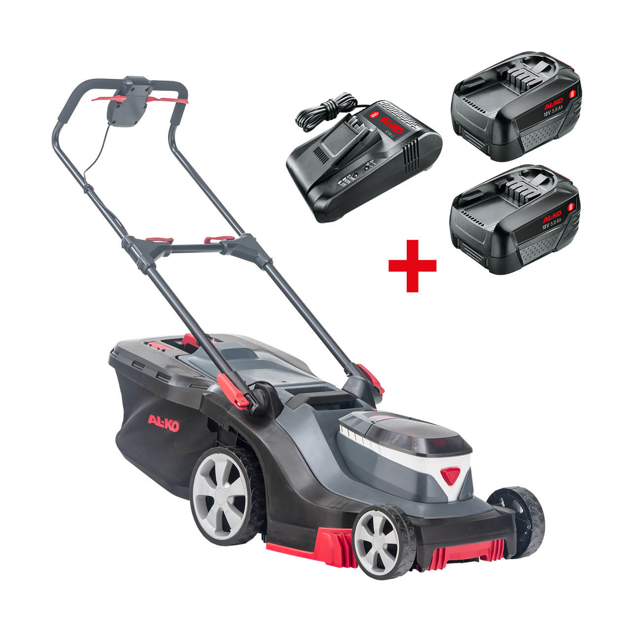 AL-KO 18 V  Akku-Rasenmäher 382 Li Premium inkl. 2 Akkus und Ladegerät AL-KO 18 V  Akku-Rasenmäher 382 Li Premium inkl. 2 Akkus und Ladegerät