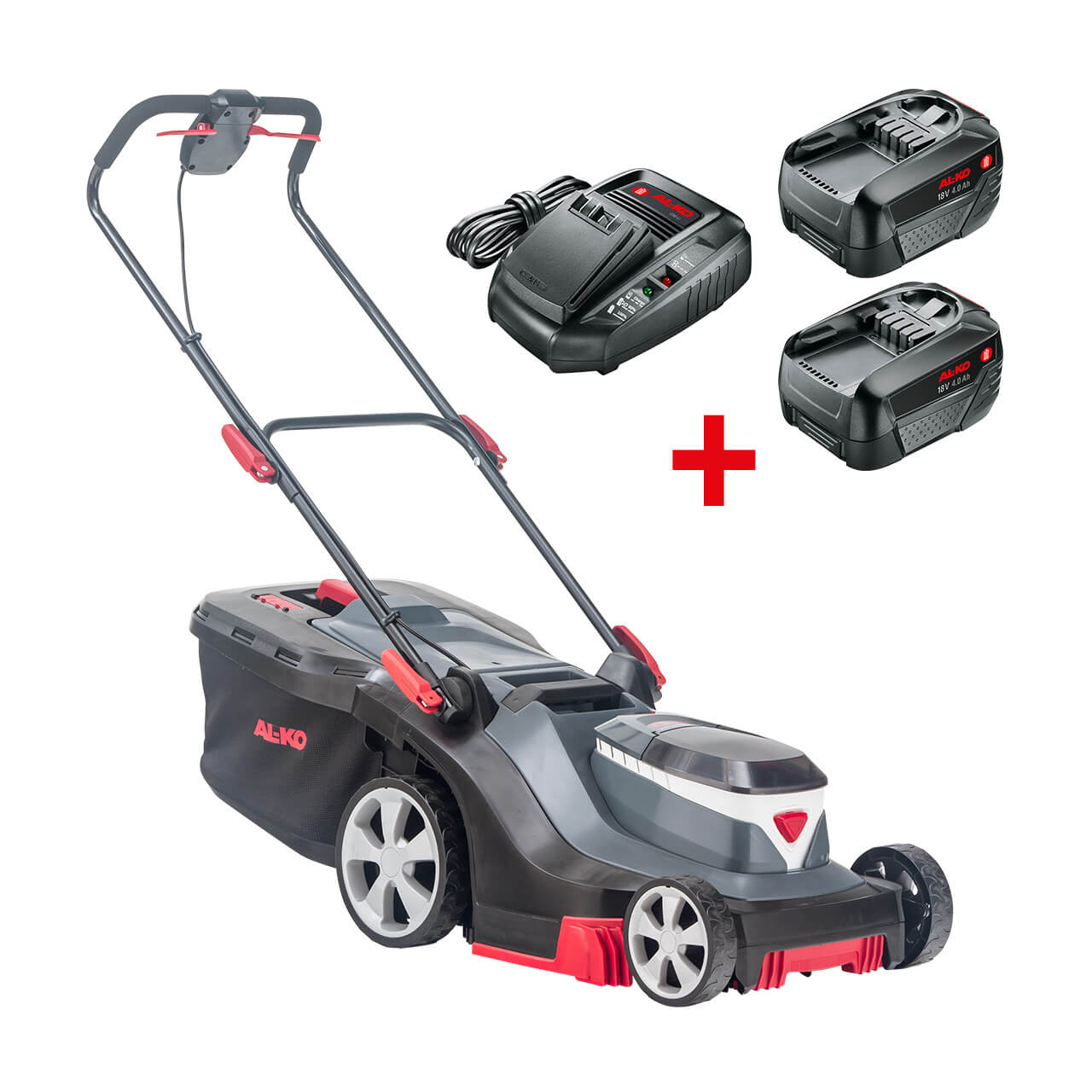 AL-KO 18 V  Akku-Rasenmäher 38.2 Li Comfort inkl. 2 Akkus und Ladegerät AL-KO 18 V  Akku-Rasenmäher 38.2 Li Comfort inkl. 2 Akkus und Ladegerät