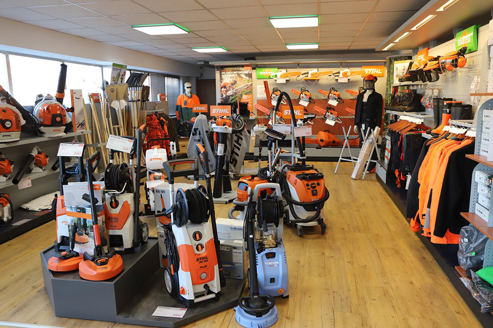 Niederlassung Troisdorf Köln mit Verkaufsraum Stihl Shop