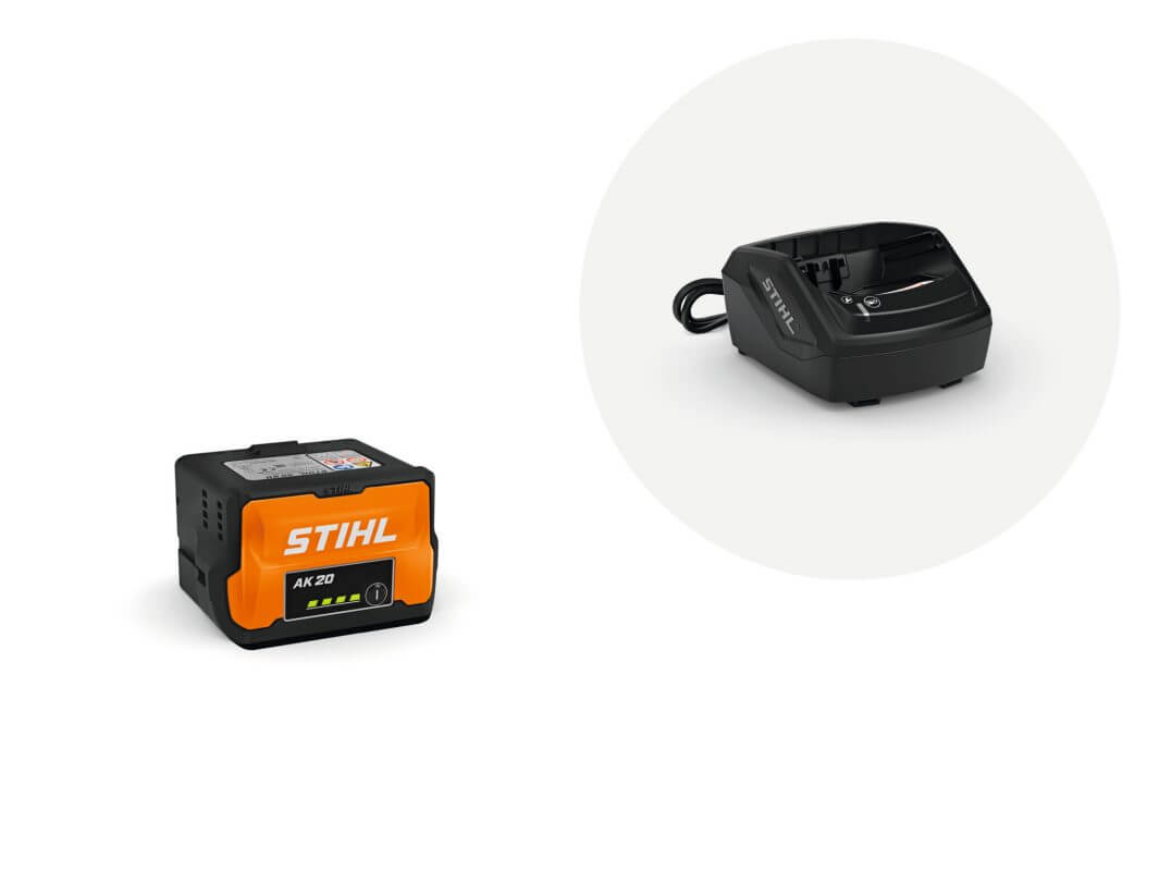 STIHL Starter Set mit Akku AK 20 und Ladegerät AL 101 | AK-System